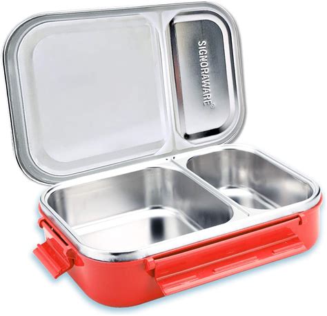 lunch box stainless steel amazon|stainless steel lunch box containers.